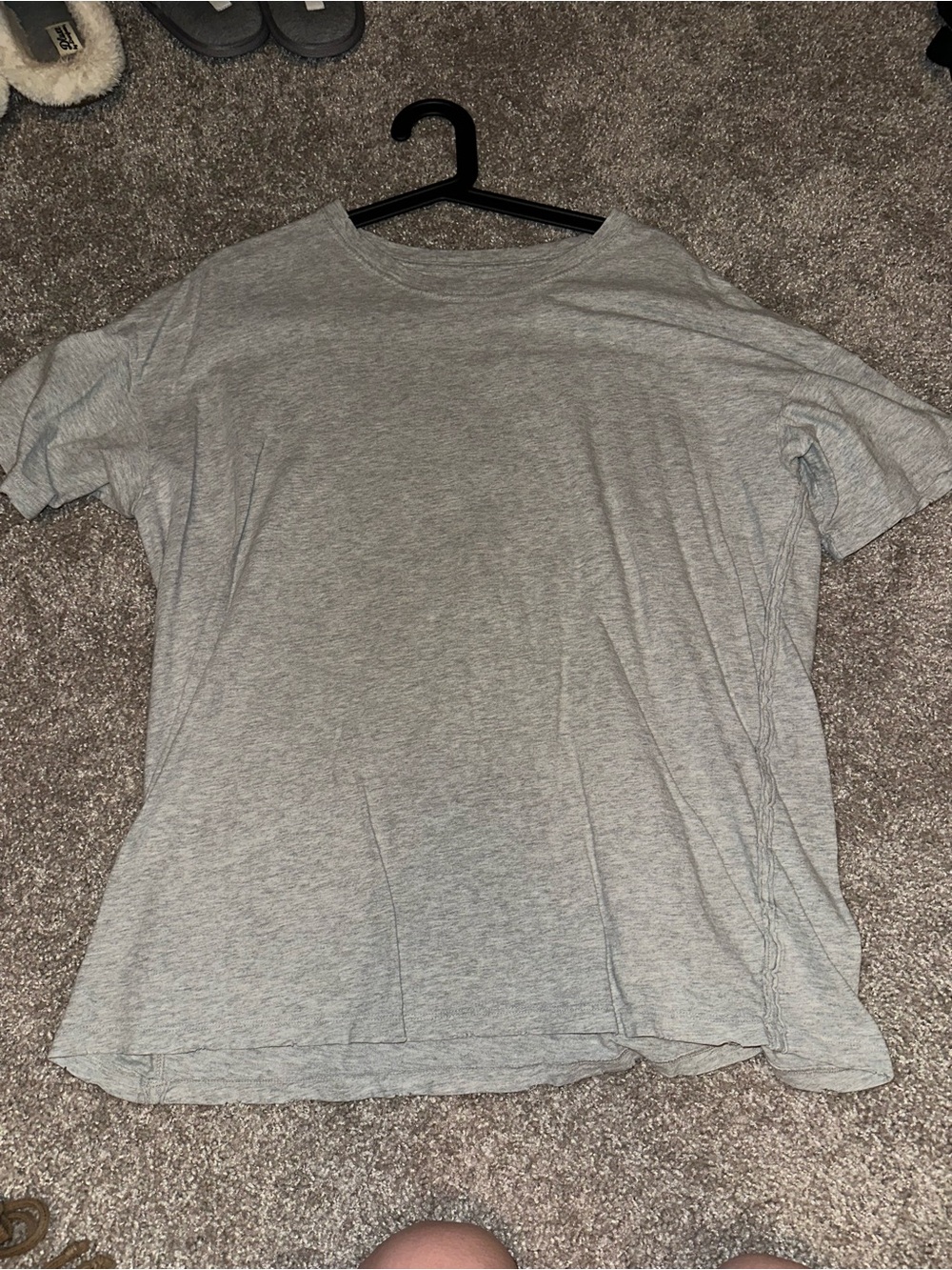 American Eagle Outfitters Light Gray Short Sleeve Tee oversized
